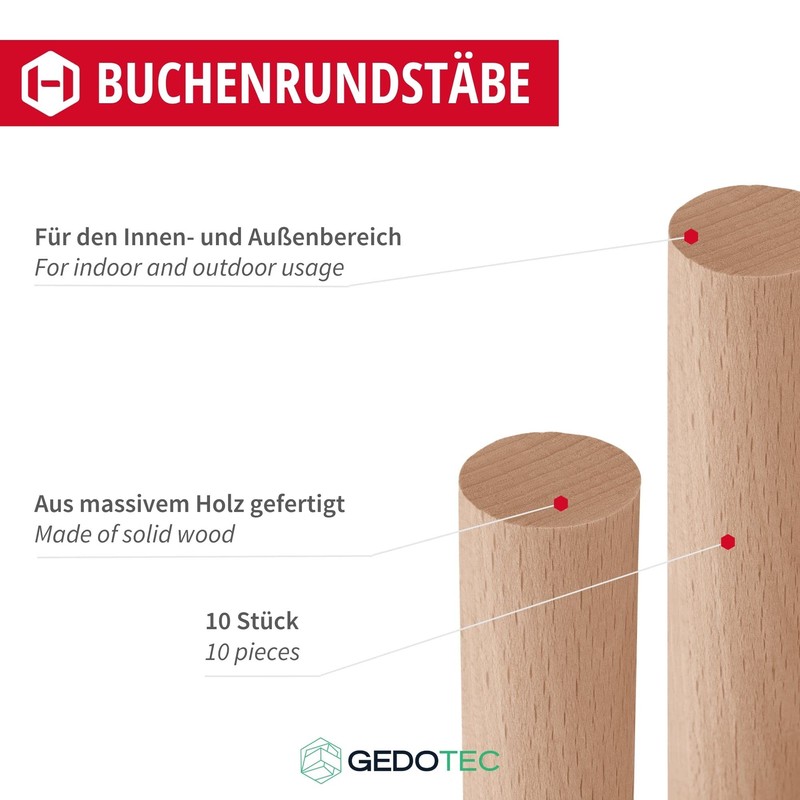 Gedotec Smooth Round Rods