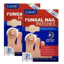 Fungal Nail Patches, 21pcs/box Nail Health Care Patches, Nail Fungus Care Patches, Suitable for Solving Fungal Nails and Other Nail Problems, Nail Supplies, Daily Care Nails Kit Set Manicure Comfort:_21patches x 2