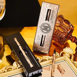 aopoka Ultra Fine Eyeliner, Focus Smooth Eyeliner Pen, Easy Control, Liquid Eyeliner, Waterproof, Fade Resistant, Moisture Proof, High Color, Easy to Stretch, Liquid Eyeliner, Felt Pen, Waterproof