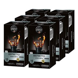 Cafet for Cremesso, coffee capsules Ristretto 96 pieces (6 x 16 pieces)