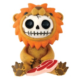 SUMMIT COLLECTION Furrybones Raion Signature Skeleton in Lion Costume with Steak