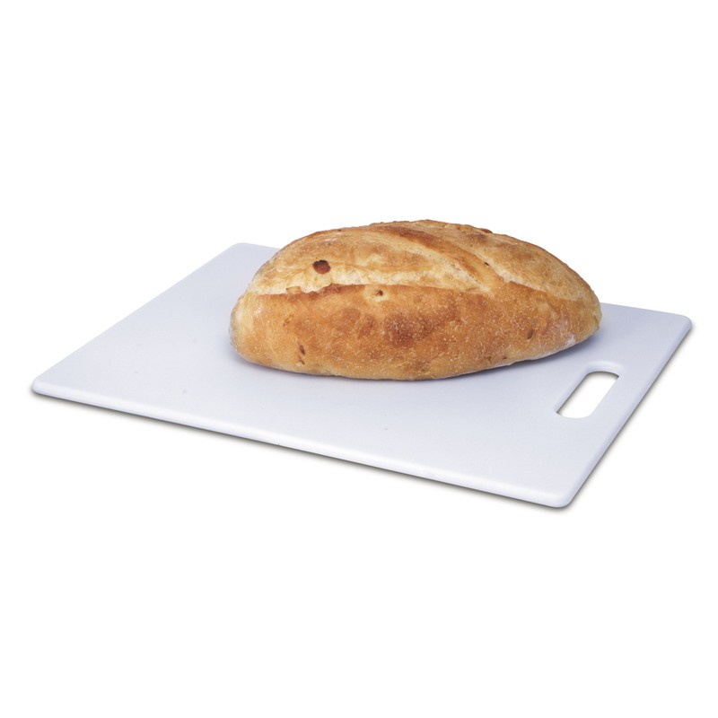 Farberware Plastic Cutting Board, Set of 3 with Paddle, White