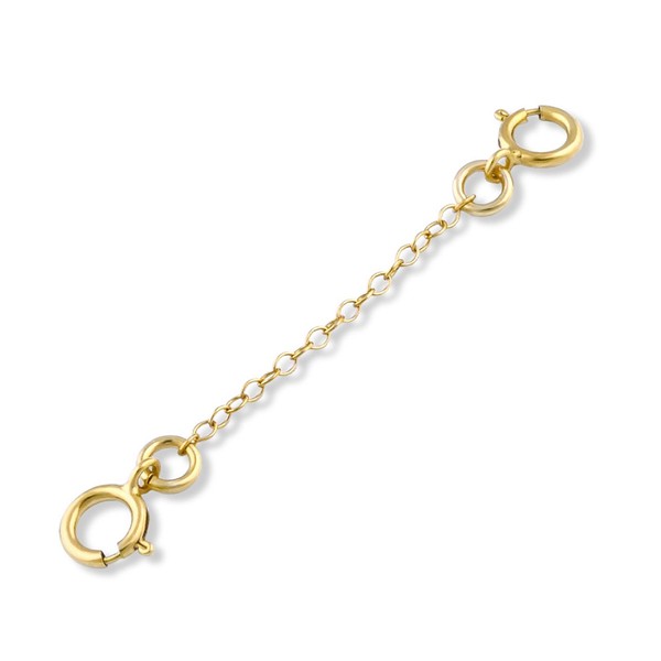 Nostrand 14k Gold Filled 1mm Bracelet Safety Chain 1", 2",
