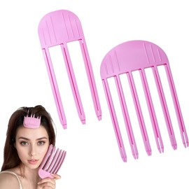 Pack of 2 Volume Clips Hair Wind Design Styling Comb Pink Volume Clips Hair for Fluffy Fringe and High Crown Hairstyle Streak-free Hair Clips