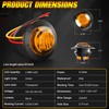 BJZ 3/4" Strobe+Marker Lights Dual Function Amber Trailer LED Side