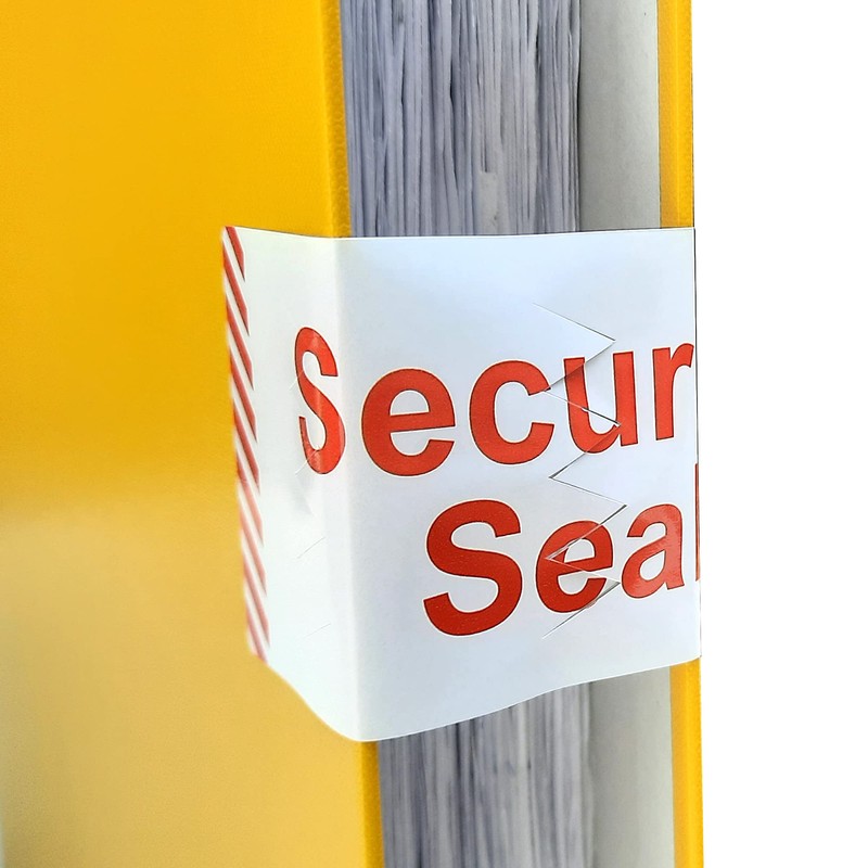 MD Labels Security Seal Stickers with Notches Print Security Seal