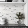 BeNice Kitchen Backsplash Peel and Stick Tile Stickers 3D Brick