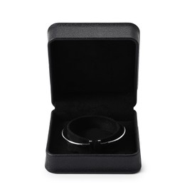 Oirlv PU Leather Bracelet Box Black Bangle Organiser Box Bangle Storage Box for Birthday Christmas Anniversary Mother's Day Gift