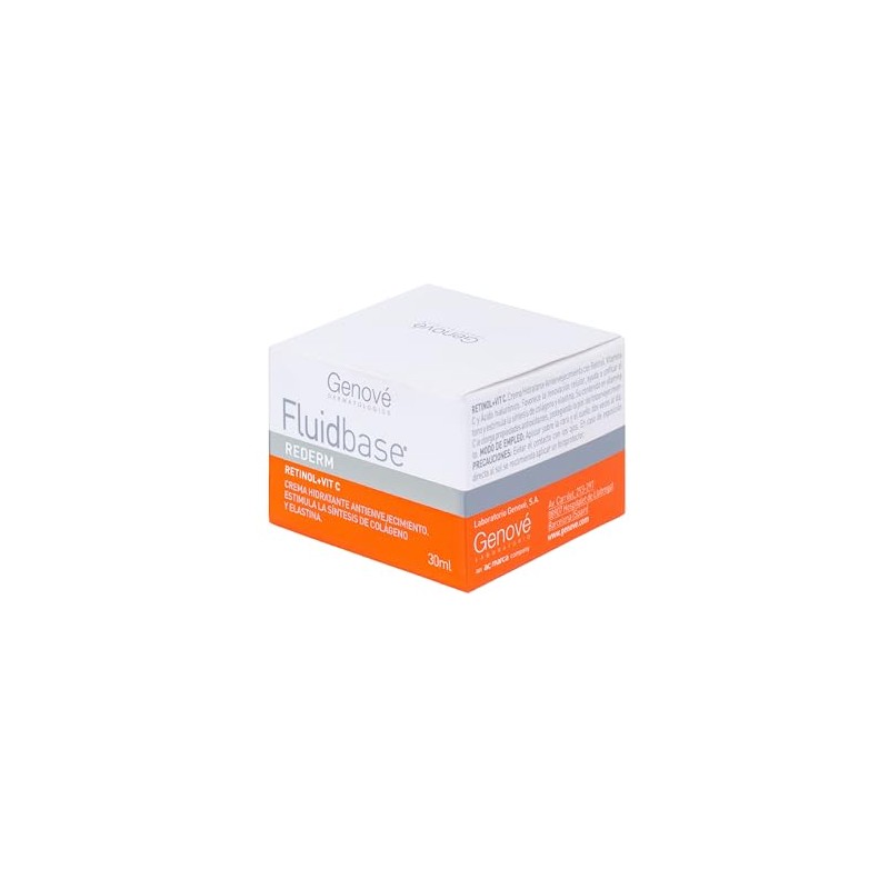Genové Fluidbase Rederm Crema con Retinol y Vitamina C, envase
