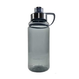 Termo de plástico transparente para agua de 1000 ml (AZUL)
