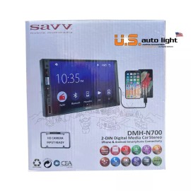 SAVV DMH-N700 BRAND NEW 2-DIN DIGITAL MEDIA CAR STEREO Apple CarPlay -  Android