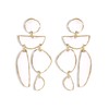 Gold Irregular Hoop Earrings for Women Combination Dangle Drop Earrings