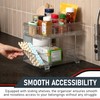 Masirs 2-Tier Clear Pull-Out Drawer Organizer - Sleek, Compact &