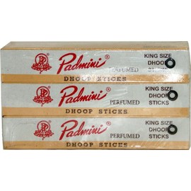 Padmini Parfümierte Räucherstäbchen, King Size, 12 Pakete á 10 Stäbchen