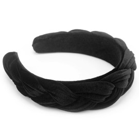DRESHOW Velvet Braided Headband Women Hair Hoop Elastic Hair Bands Fashion Headbands for Women