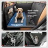 REEVAA Dog Car Seat Cover for Back Seat, Hard Bottom