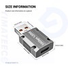 YIMATEECO 120 W Lightning Adapter USB-A to Type-C Adapter Grey