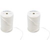 Pack of 2 Pearlized Raffia Ribbon Rolls 200 Yards for