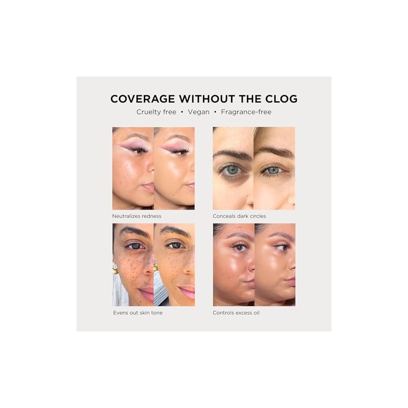 Haleys Base Maquillaje Líquida Set Cobertura Total Mate Vegana Crueldad