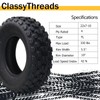 ClassyThreads Set of 2 ATV Tires All-Terrain Tires 22X7-10 4PR