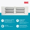 Metal Air Vent Cover, for Openings 9" x 3" (229