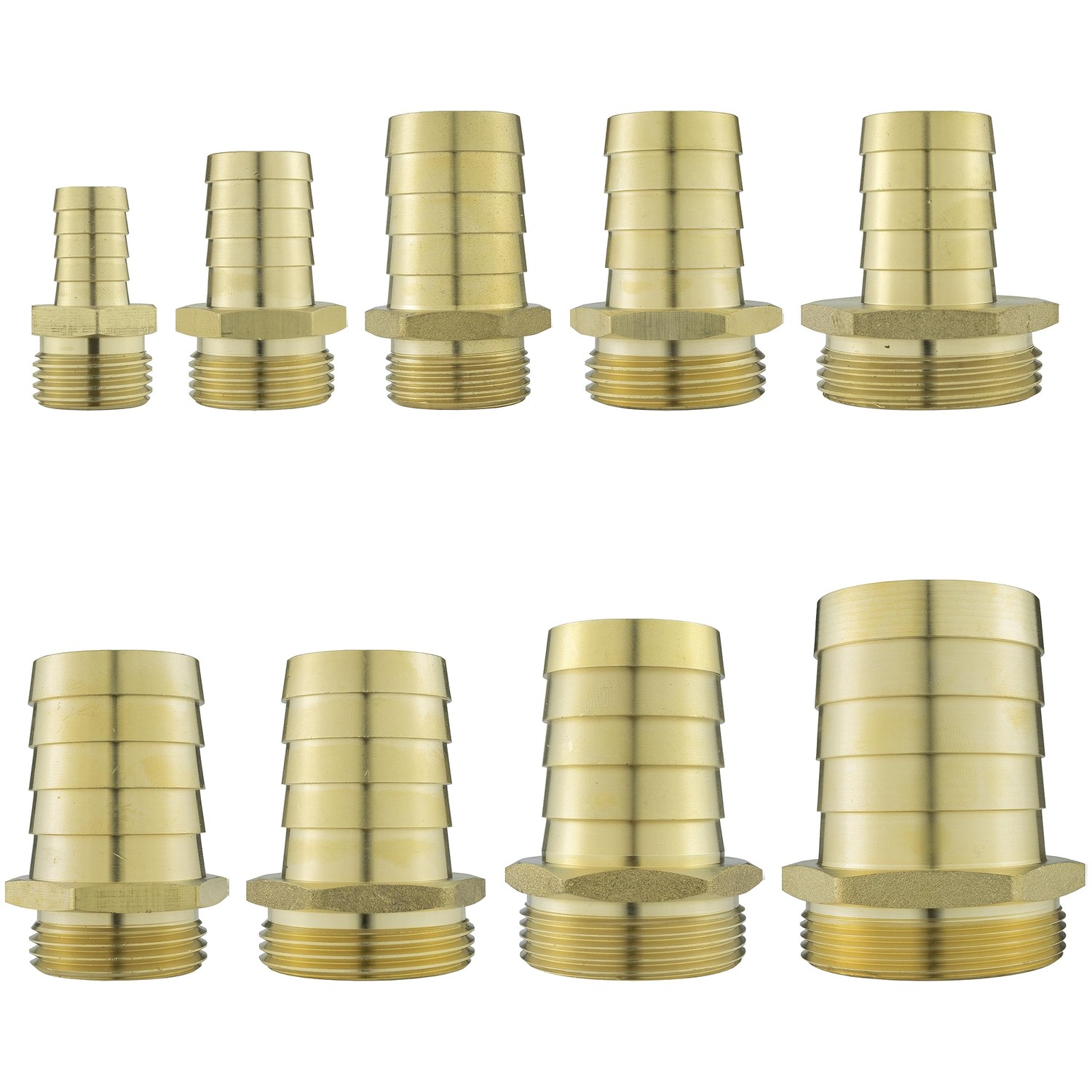 Solid Brass Pipe hosetails to Male bsp Thread for Pumps,Filters Water ...