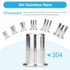 Vmuter 1/4"-20 Rivet Nut, 100Pcs 304 Stainless Steel Flat Head