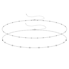 AoedeJ Silver Gold Belly Chains Layered Waist Chains Summer Beach Jewelry Body Chains Small Coin Belly Waist Chains for Women (Gold)