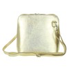 Girly HandBags Metallic Genuine Leather Cross Body Shoulder Bag --