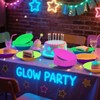 40PCS Glow Party Decorations Neon Paper Bowls Fluorescent Food Bowls