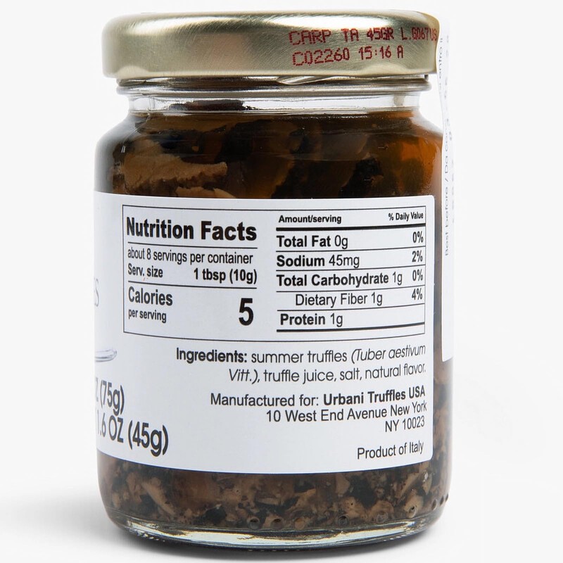 Urbani Truffles Shaved Summer Black Truffle Carpaccio 2.6 oz -