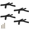 ESreake 4 Pack Single Hole Branch Knobs Vintage Tree Twig