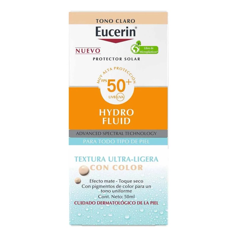 Eucerin Sun Face Hydro-Fluid FPS 50 + Tono Claro 50ml