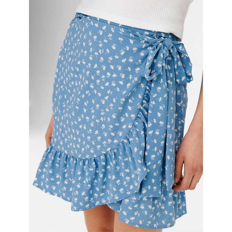 ONLY Damen Onlolivia Wrap Skirt Wvn Noos Rock, Allure, S