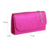 Girly Handbags Sparkly Plain Clutch Bag, pink