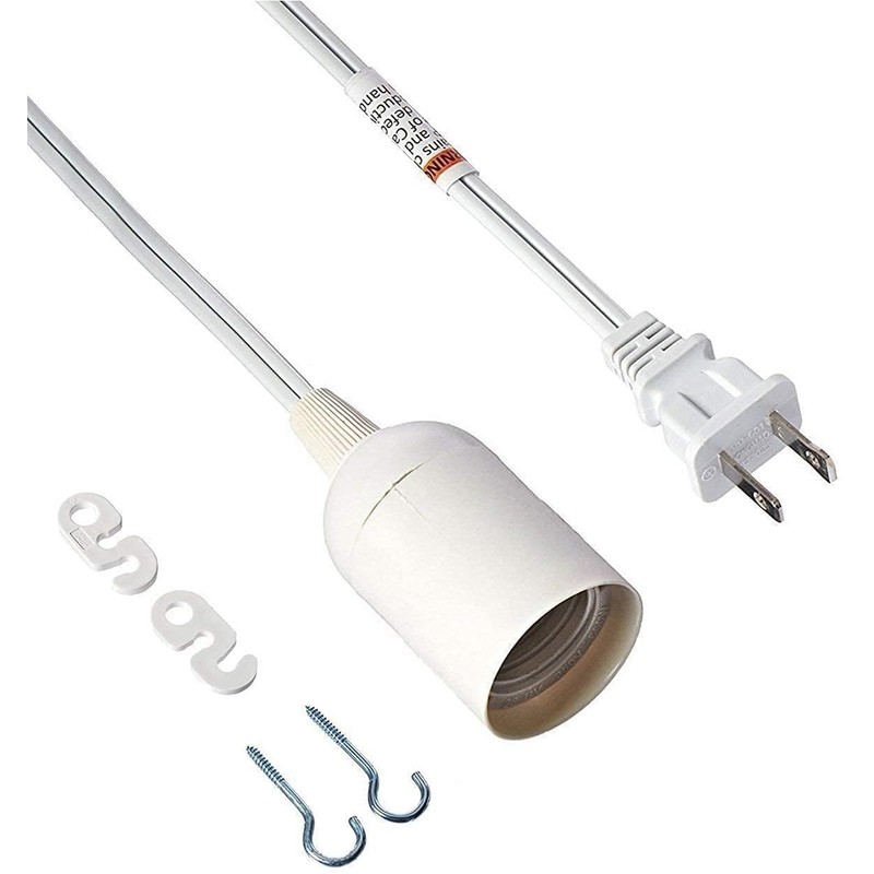 Simple Deluxe 15ft Extension Hanging Lantern Pendant Light Lamp Cord