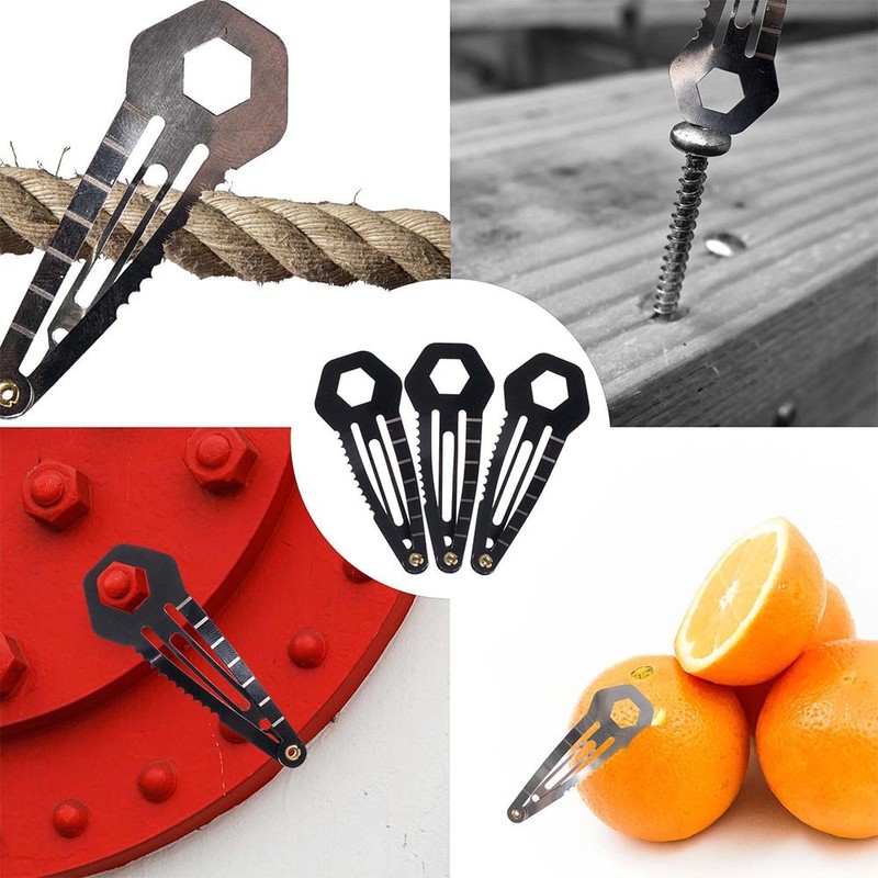 West Coast Paracord 3 Pack Multi Tool Tactical Hair Clip