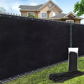 AofeiGa 180GSM 6ft x 50ft Fence Privacy Screen Heavy Duty Fence Cover Garden Wall Bac...