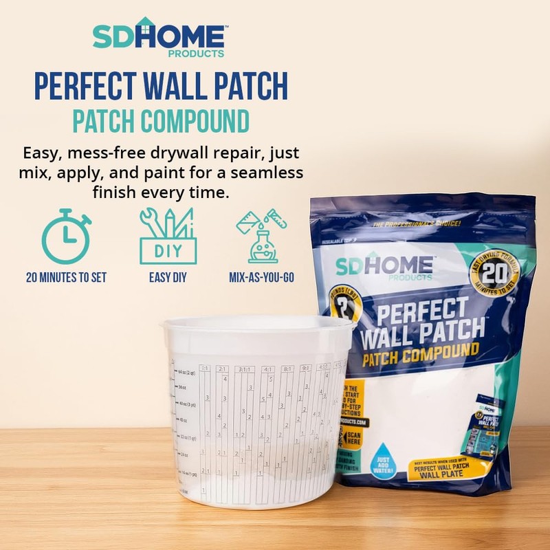 Drywall Repair Compound by SD Home, Fast-Drying Spackle Filler for