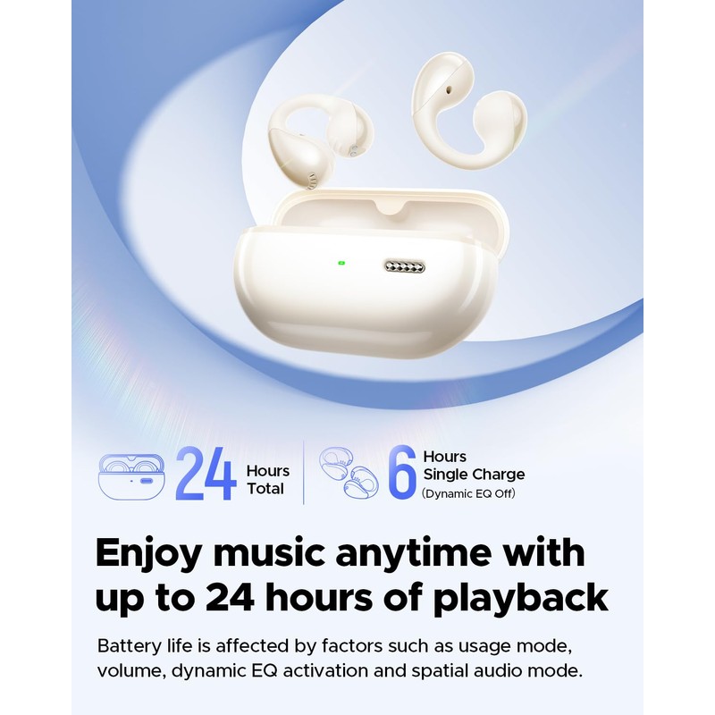 SoundPEATS PearlClip Pro Ear Ultra Open Ear Earbuds Wireless Headphones