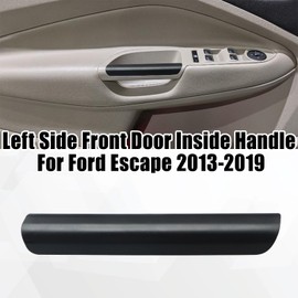 Jerbor Black Interior Armrest Front Pull LH Door Handle Grab Trim Fit for Ford Escape 2013-2019