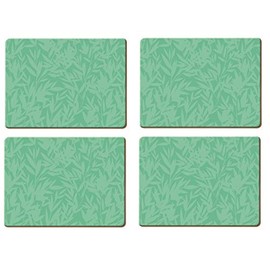 Creative Tops OTT Cork Placemat Set/Table Mats with 'Pandicorn' Design, Green, 29 x 21.5 cm, Set of 4
