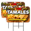 Vista Products Tamales 2 Pack Double-Sided Yard Signs 16" x
