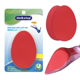 5 pares de almohadillas para orejas de agarre para suela de zapato antideslizante, almohadilla de reducción de ruido (rojo)