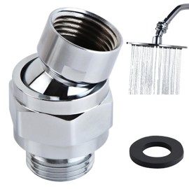 KEWAYO Ball Joint Adapter, Shower Head Rain Shower Ball Joint, Shower Head Ball Joint Adapter, Swivel Head Shower Head, Shower Angle Adapter, Suitable for Connecting Shower Heads and Water Pipes