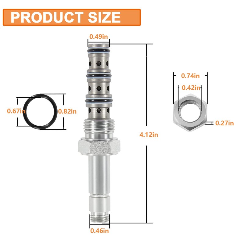 YMT Replace for SV08-30-0-N-00 Spool Valve, 3-Way, 4 GPM,for Size