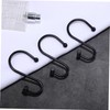 Gatuida 12 Pcs Classic Black Curtain Hooks for Bathroom Shower