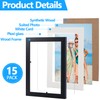 Gabotrie 15 Pack Picture Frames Collage Wall Decor, Black Gallery