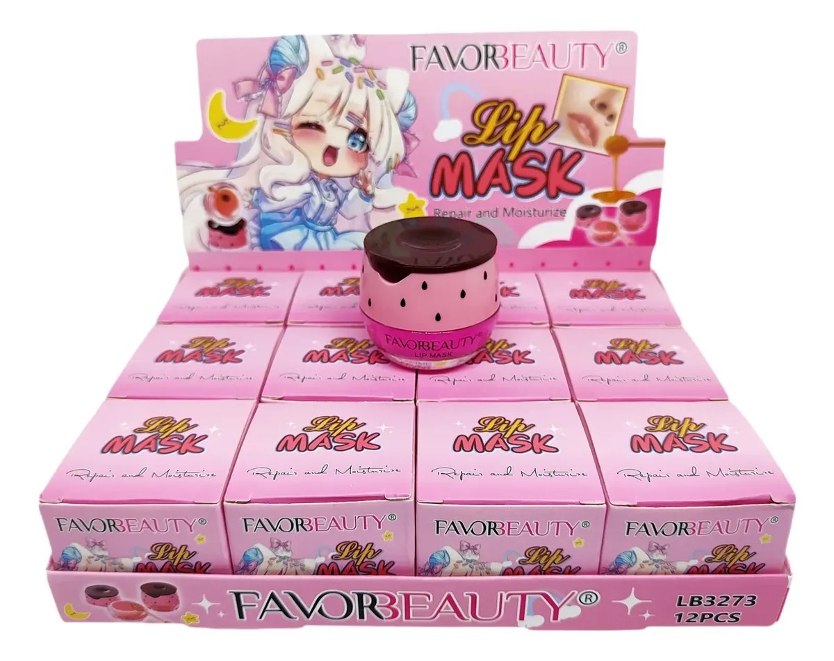 Balsamo Tarro Fresa 12 Piezas Favorbeauty Mayoreo