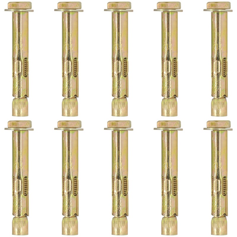 10 Pieces Expansion Bolts – Hexagonal Outer Expansion Sleeve Screws